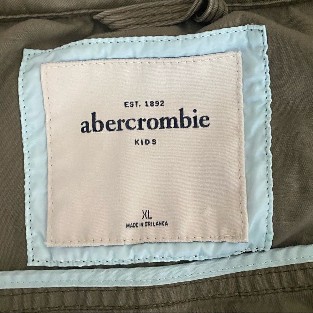 Abercrombie Kids Military Jacket Green XL - Picture 3 of 6